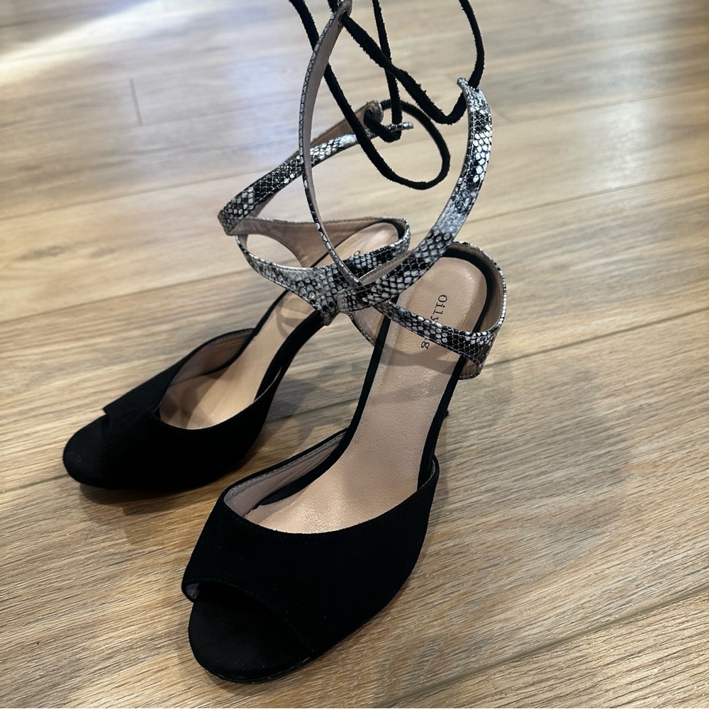 Oilyong Stiletto High Heel Dress Sandals Size: 7 Women’s